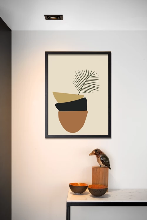 Lucide CHIMNEY - Spot encastrable - 1xGU10 - Noir - ambiance 1